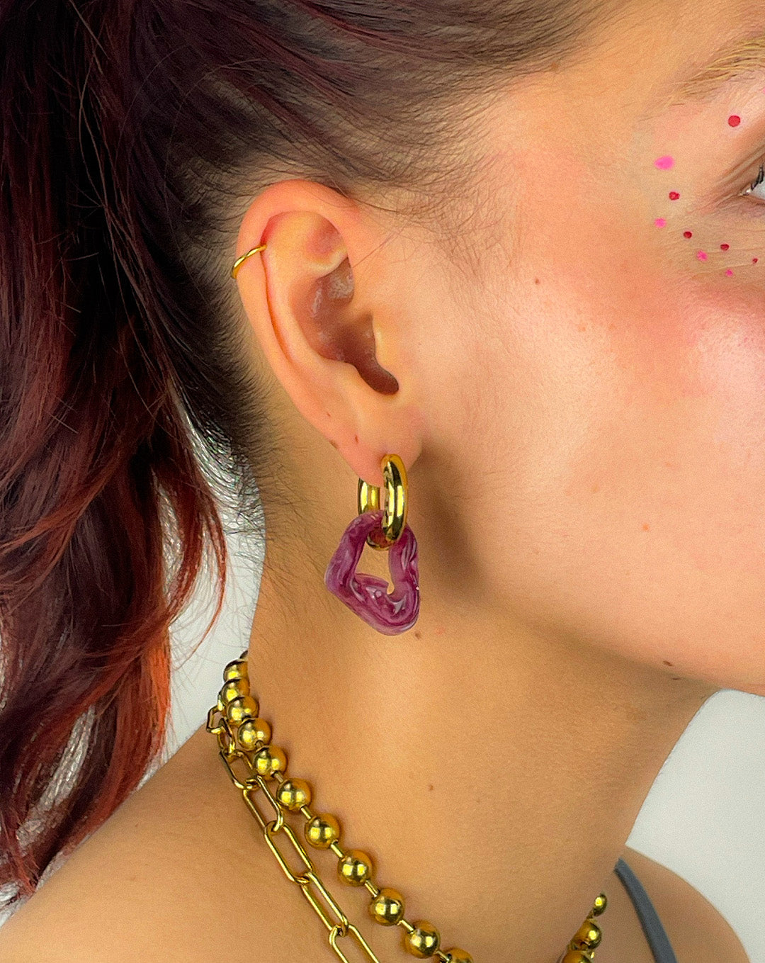 Bia Jelly plum melt gold (pair)