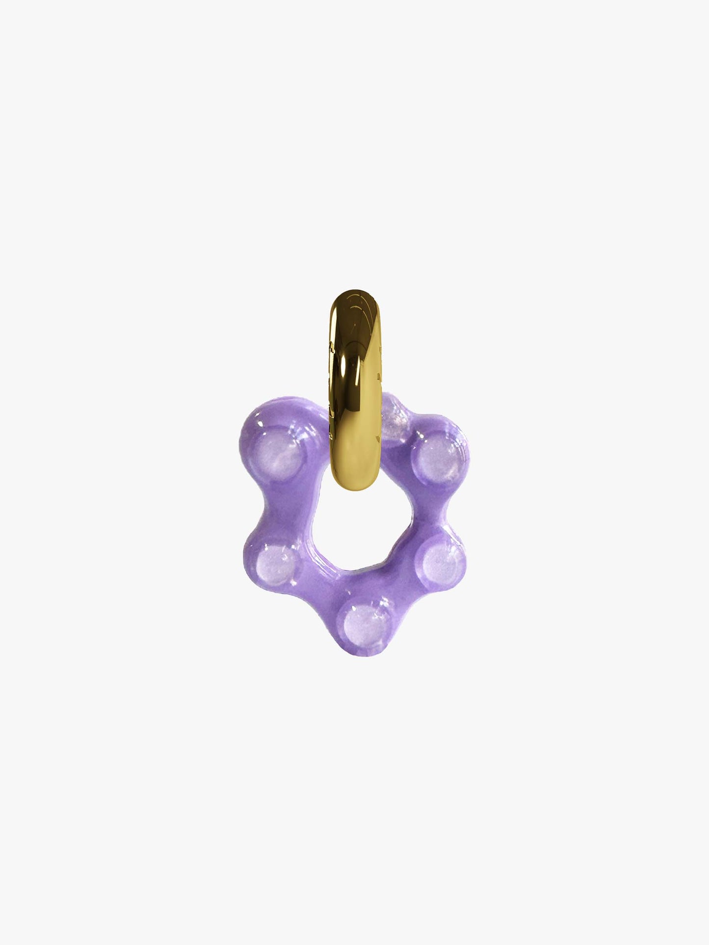 Oyo lilac gold earring