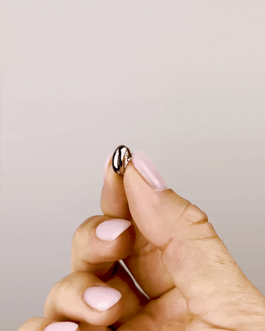 Rev Two-tone baby earrings