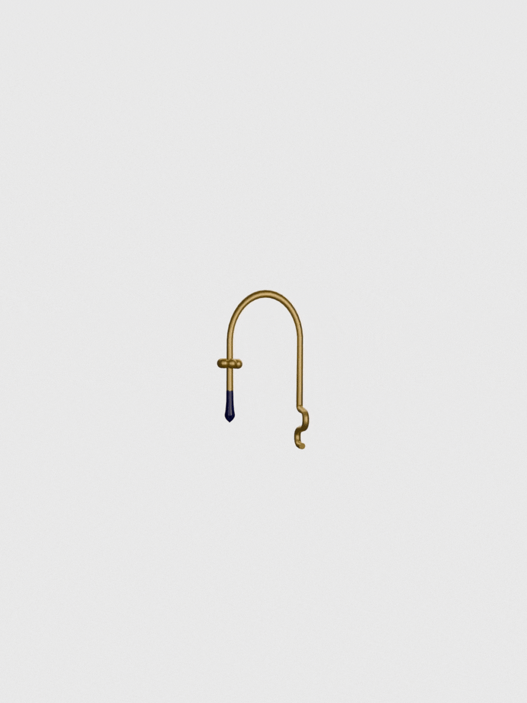 Felt One BB gold earring