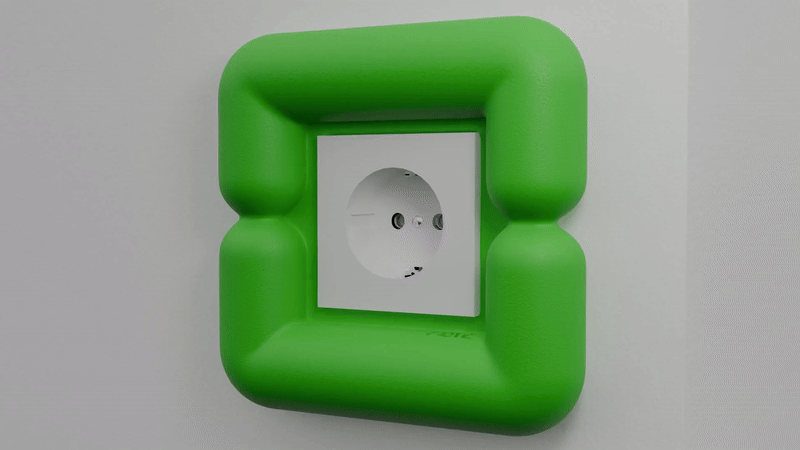 Ripple Plug frame olive