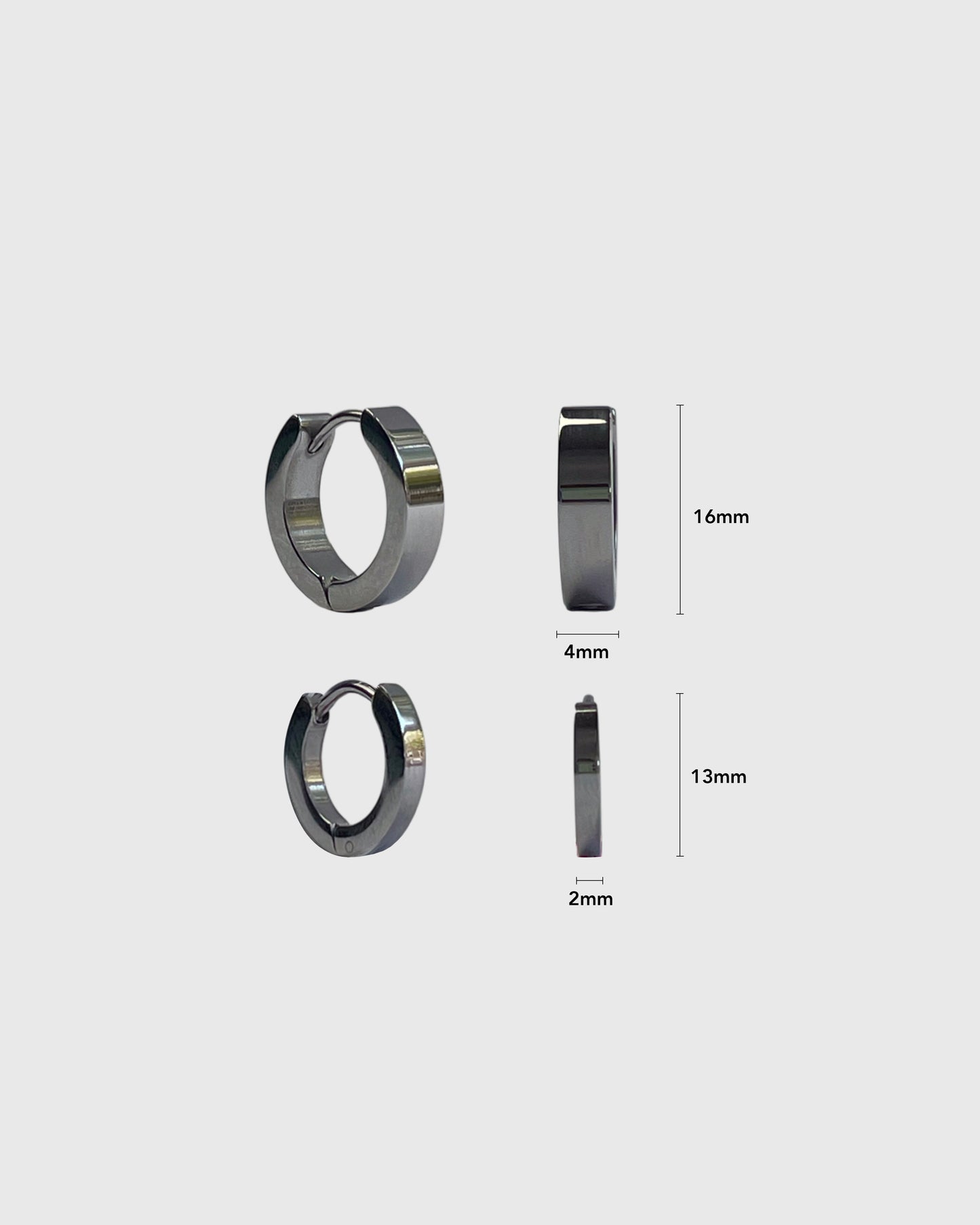 Eon silver earrings (pair)