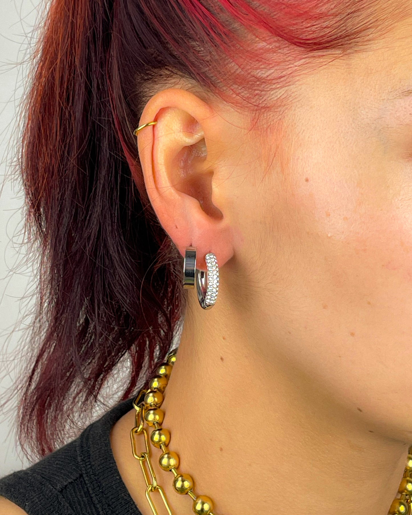 Lia silver earrings (pair)