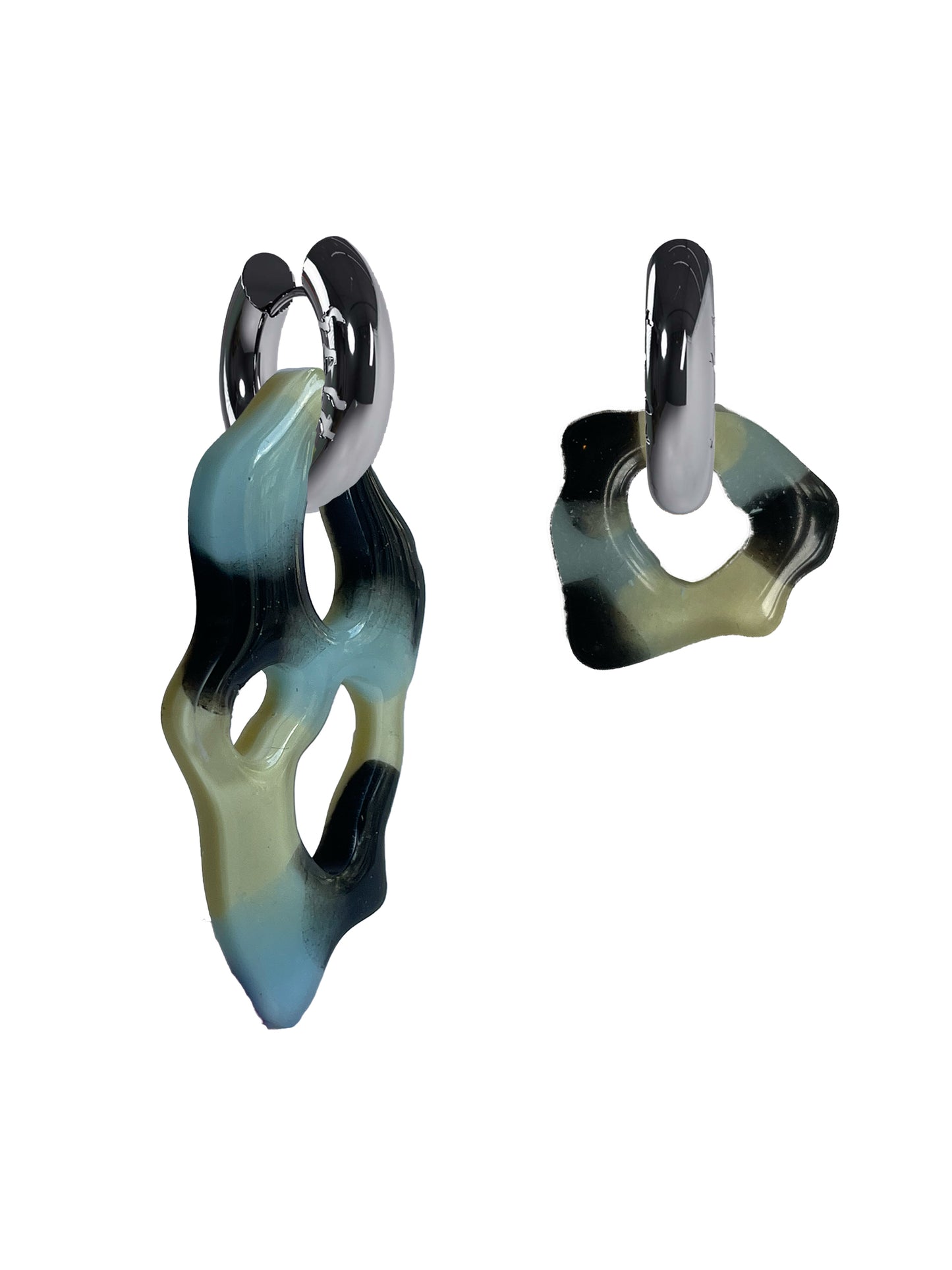 Ami Ora Jenna lagoon silver (pair)