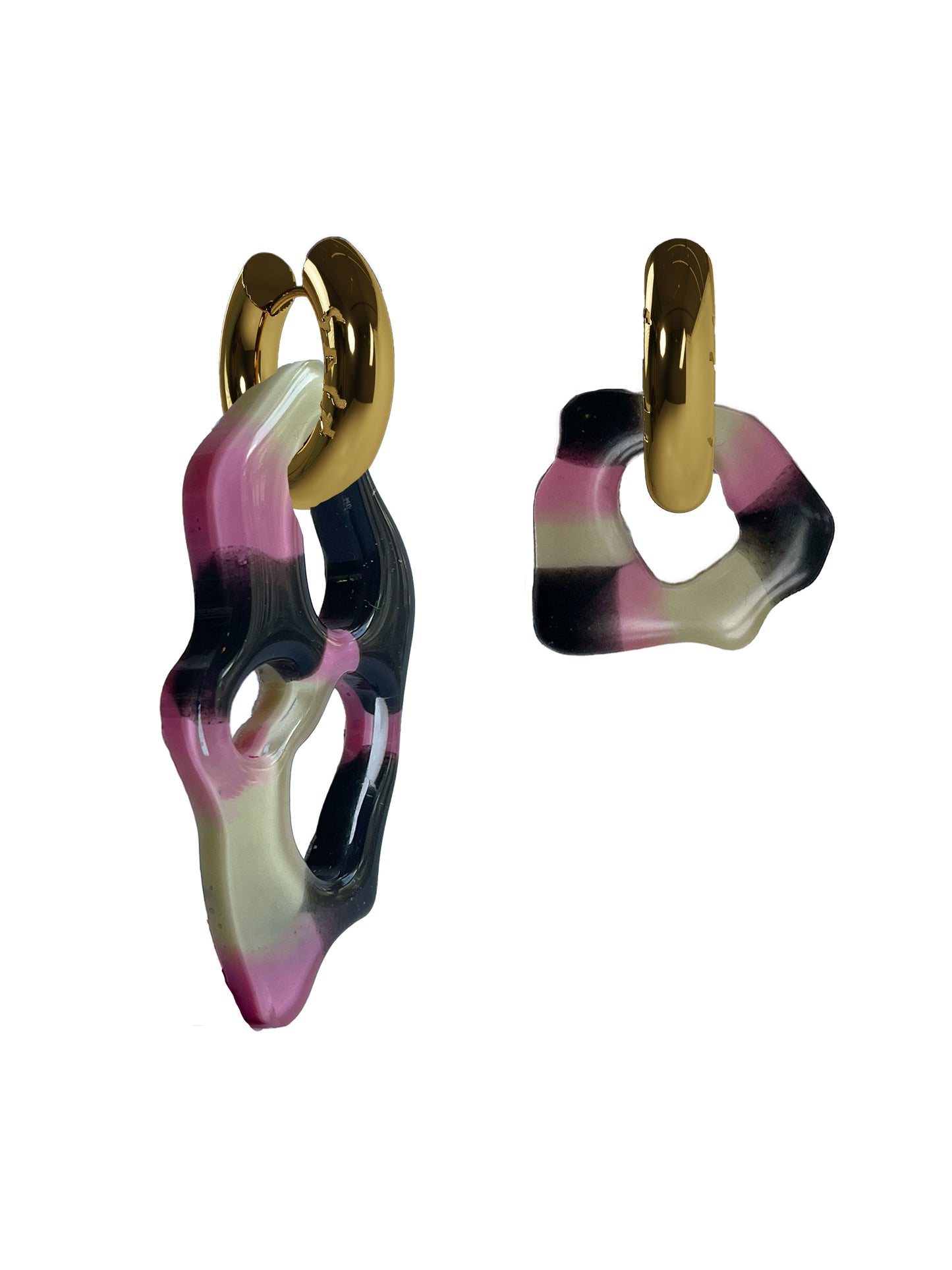 Ami Ora Jenna macaron gold (pair)