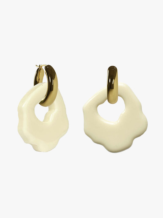 Abe white gold earring