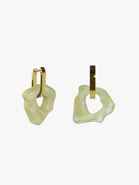 Ora sage gold earring