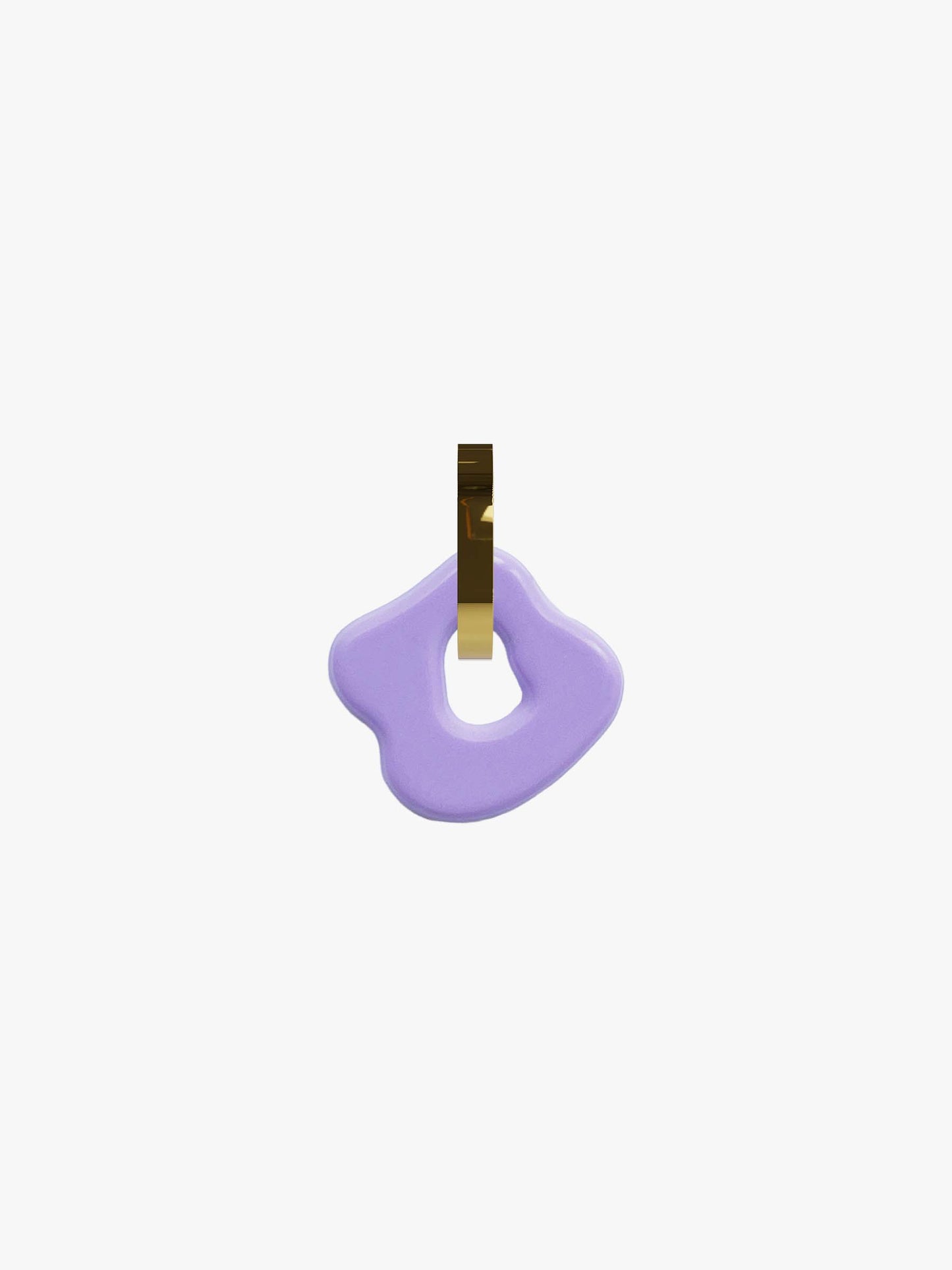 Sol lilac gold earring (pair)