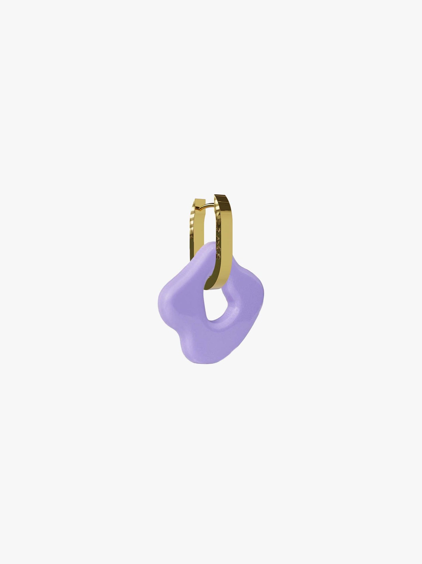 Sol lilac gold earring (pair)