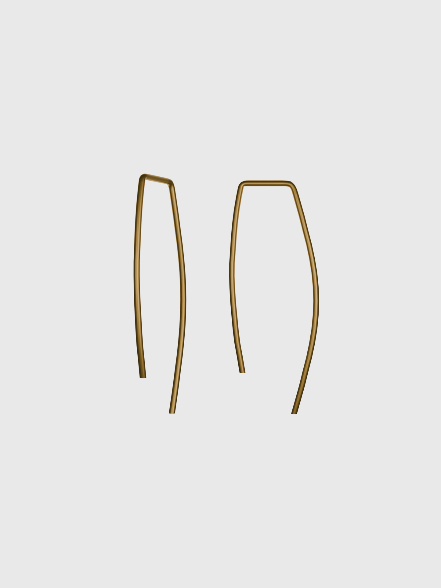 Felt Two AA gold earring