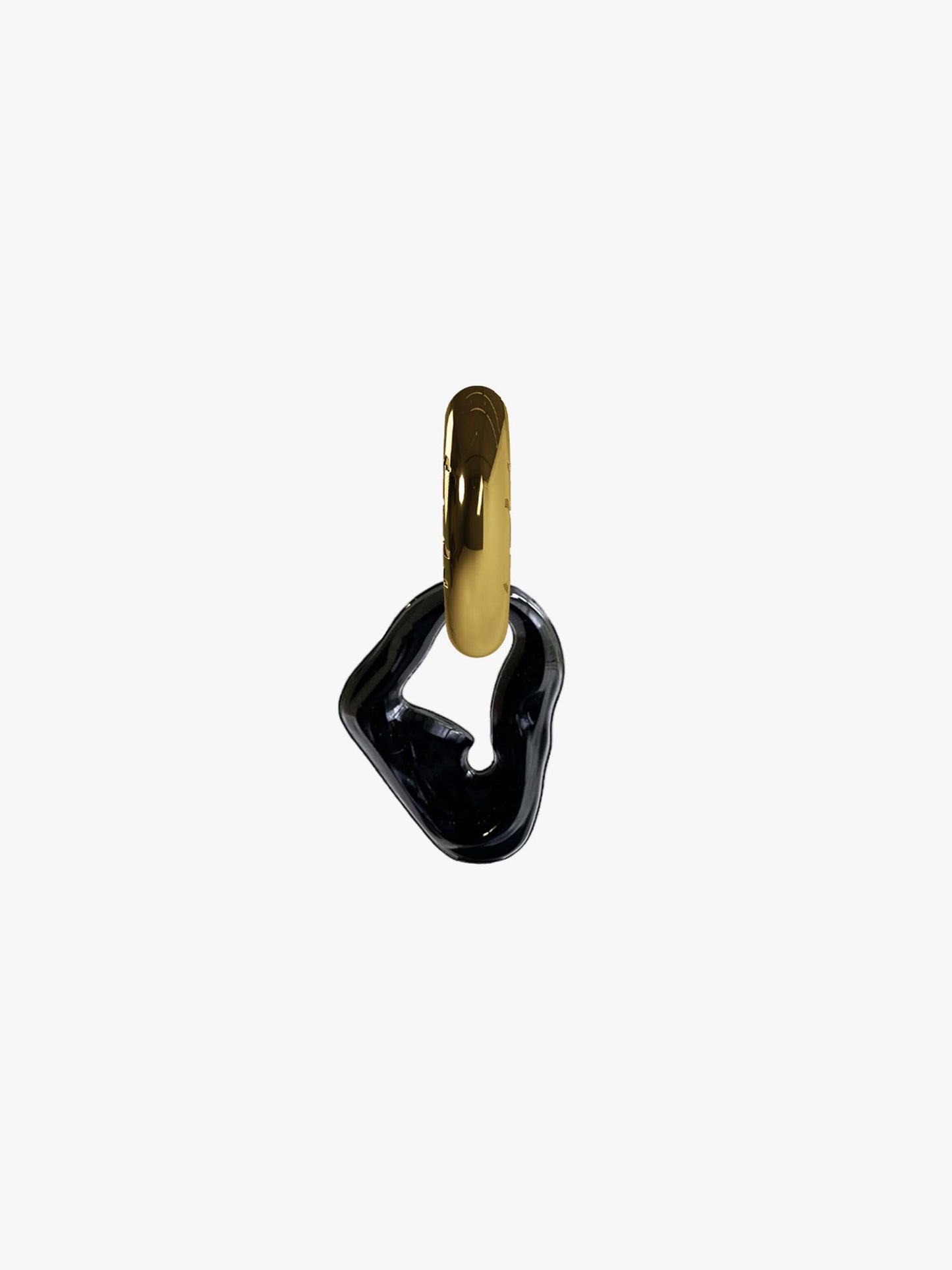 Bia black gold earring (pair)