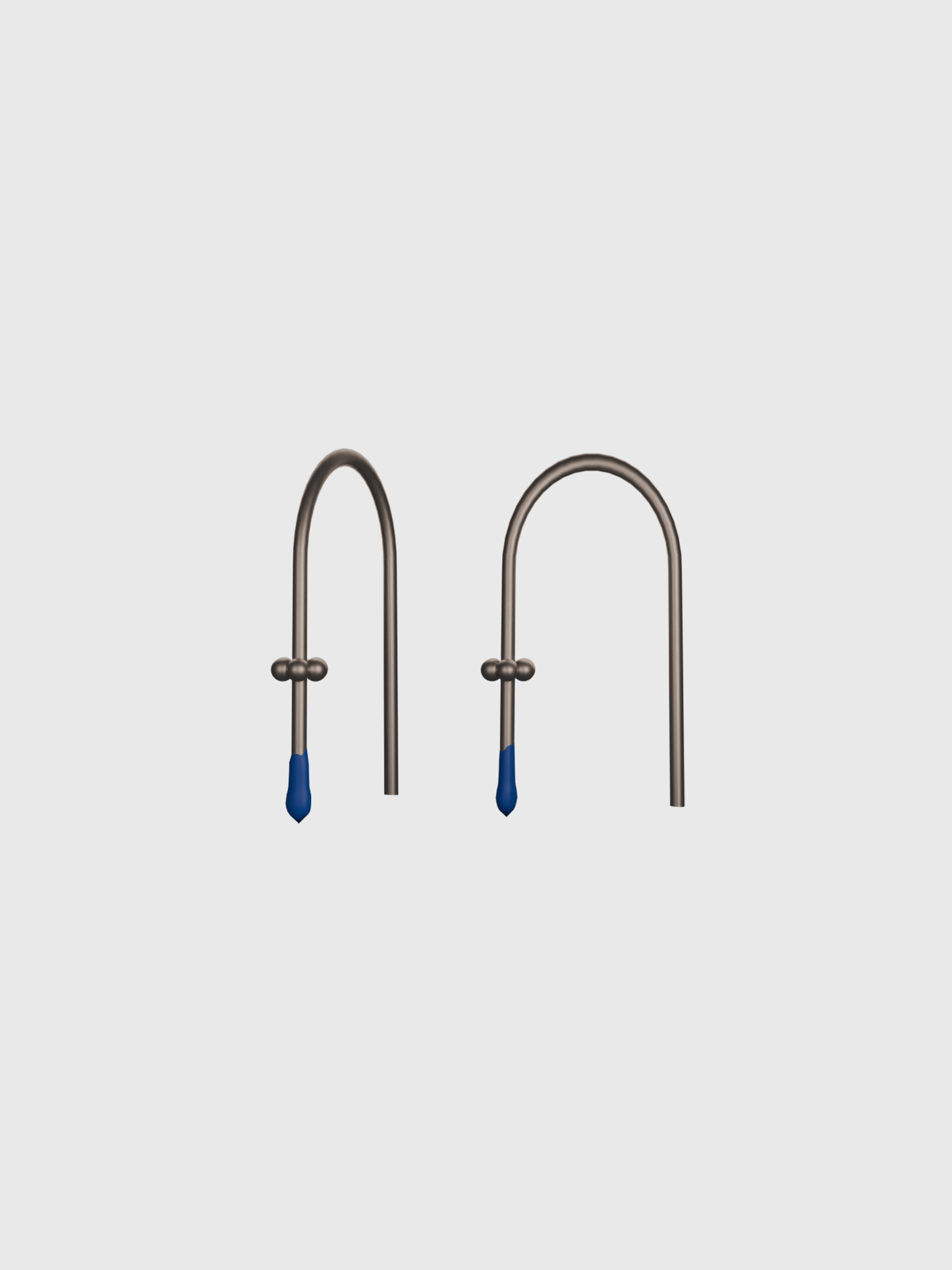 Felt One AA silver earring