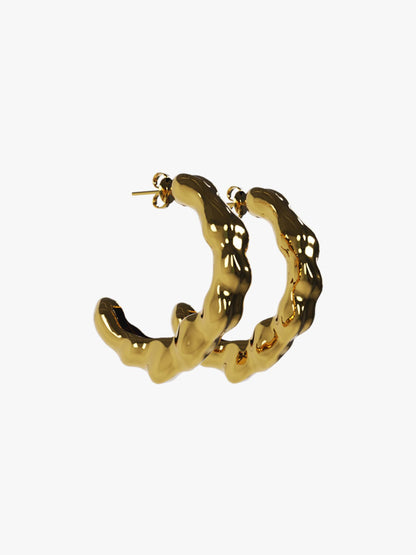 Uzai gold earring (pair)