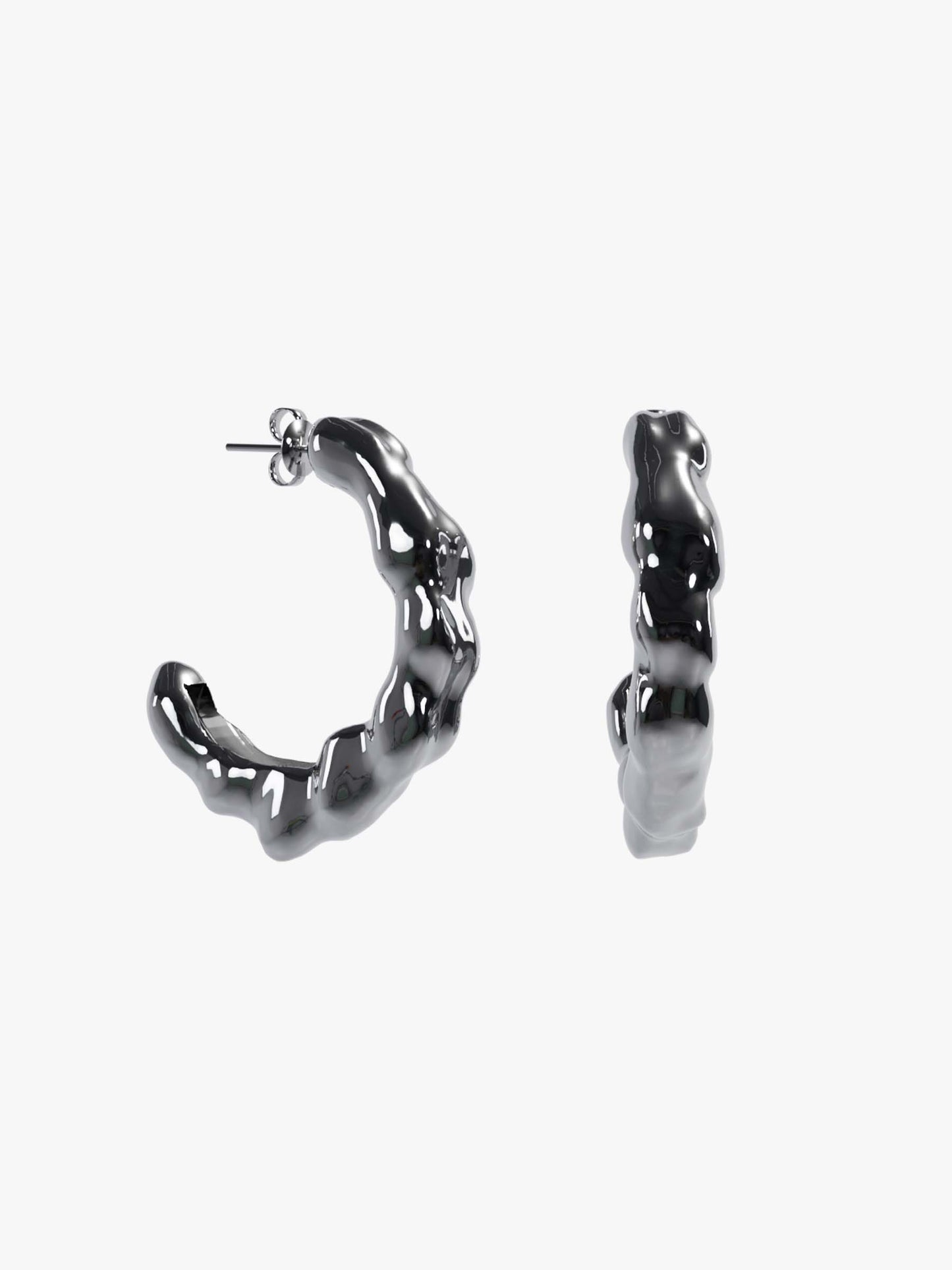 Uzai silver earring (pair)