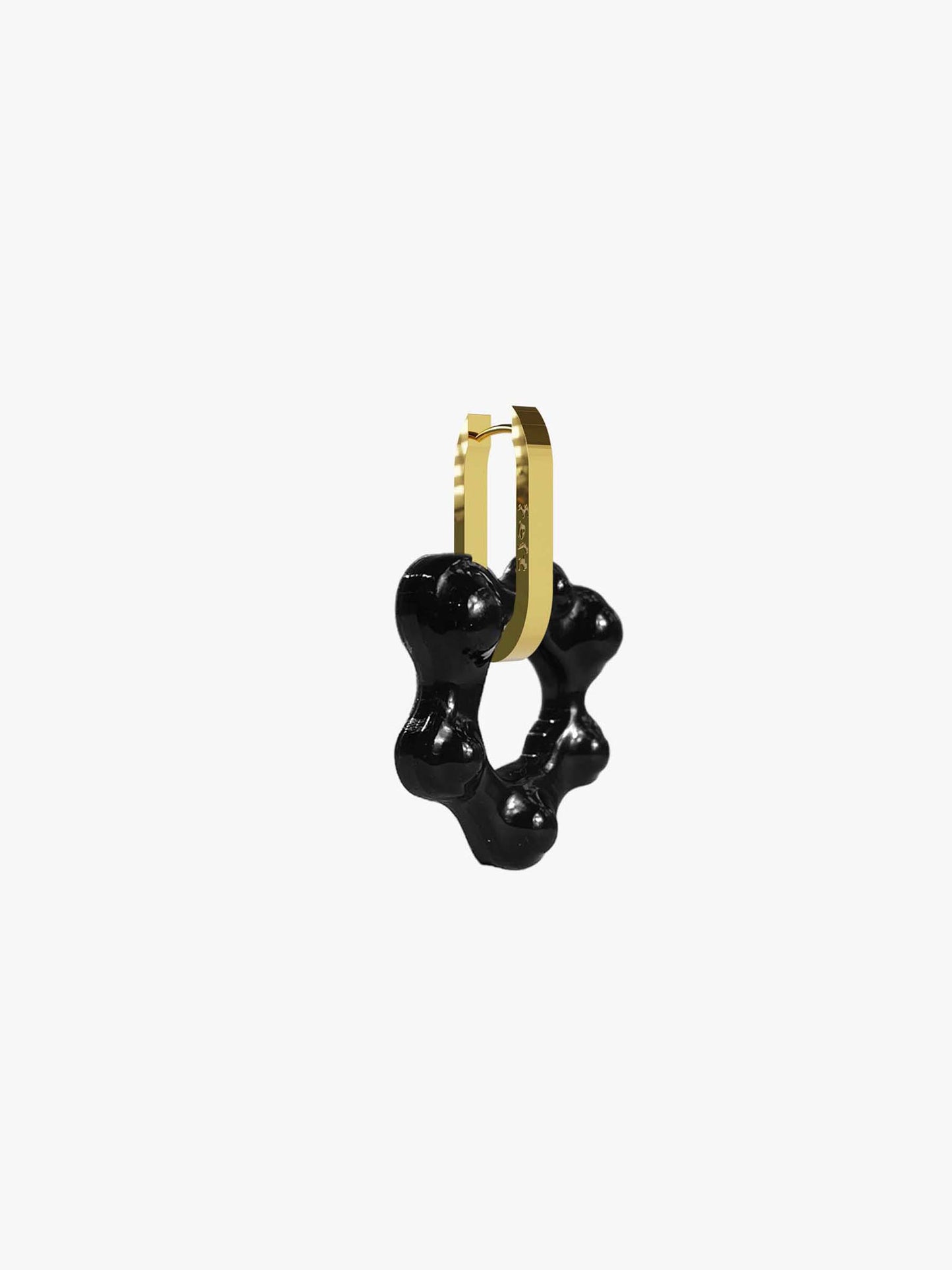 Oyo black gold earring (pair)