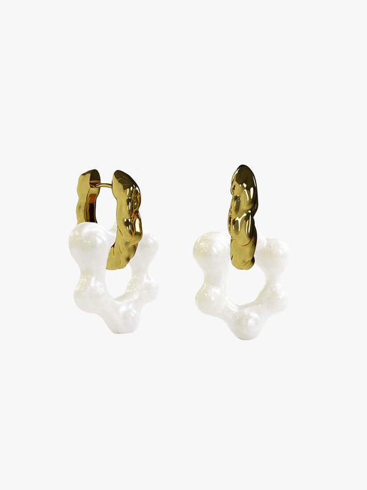 Oyo Nus pearl gold earring (pair)