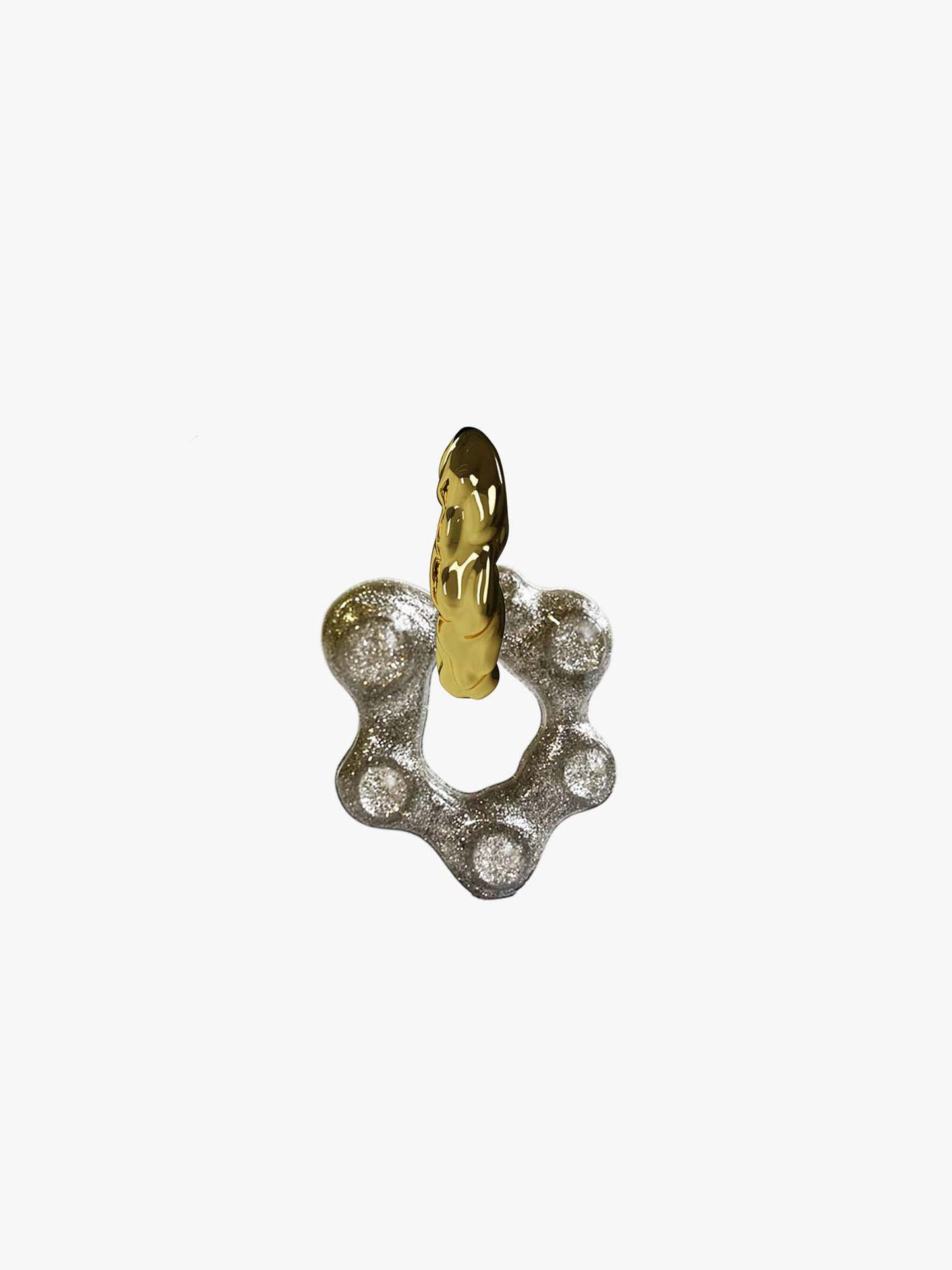 Oyo Nus shimmer gold earring (pair)