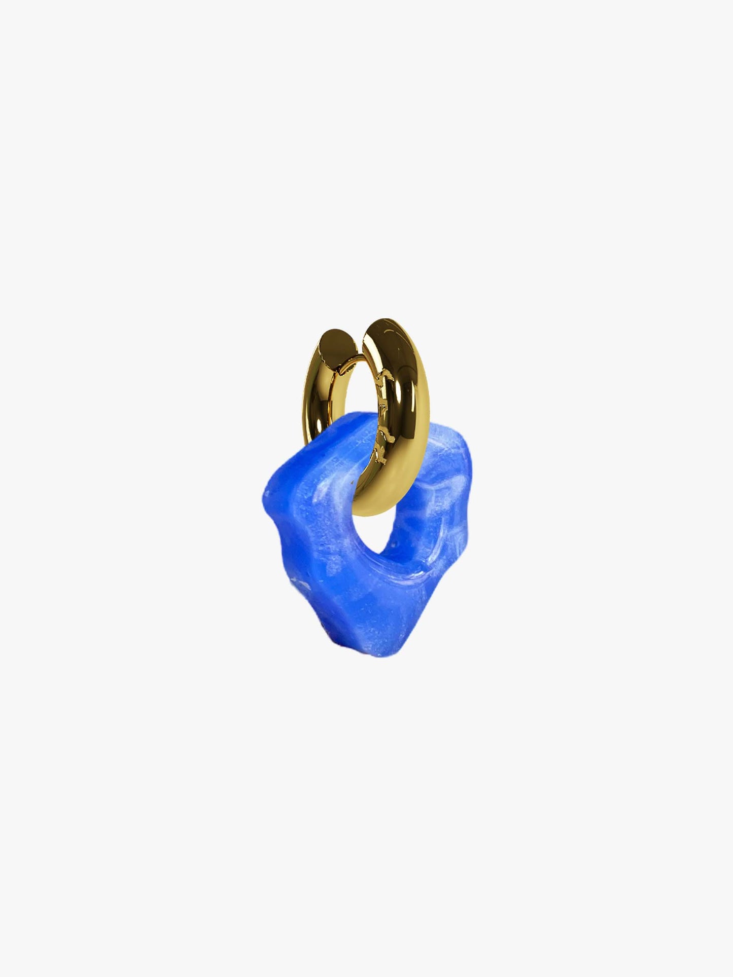 Ami Ora ocean blue gold earring (pair)