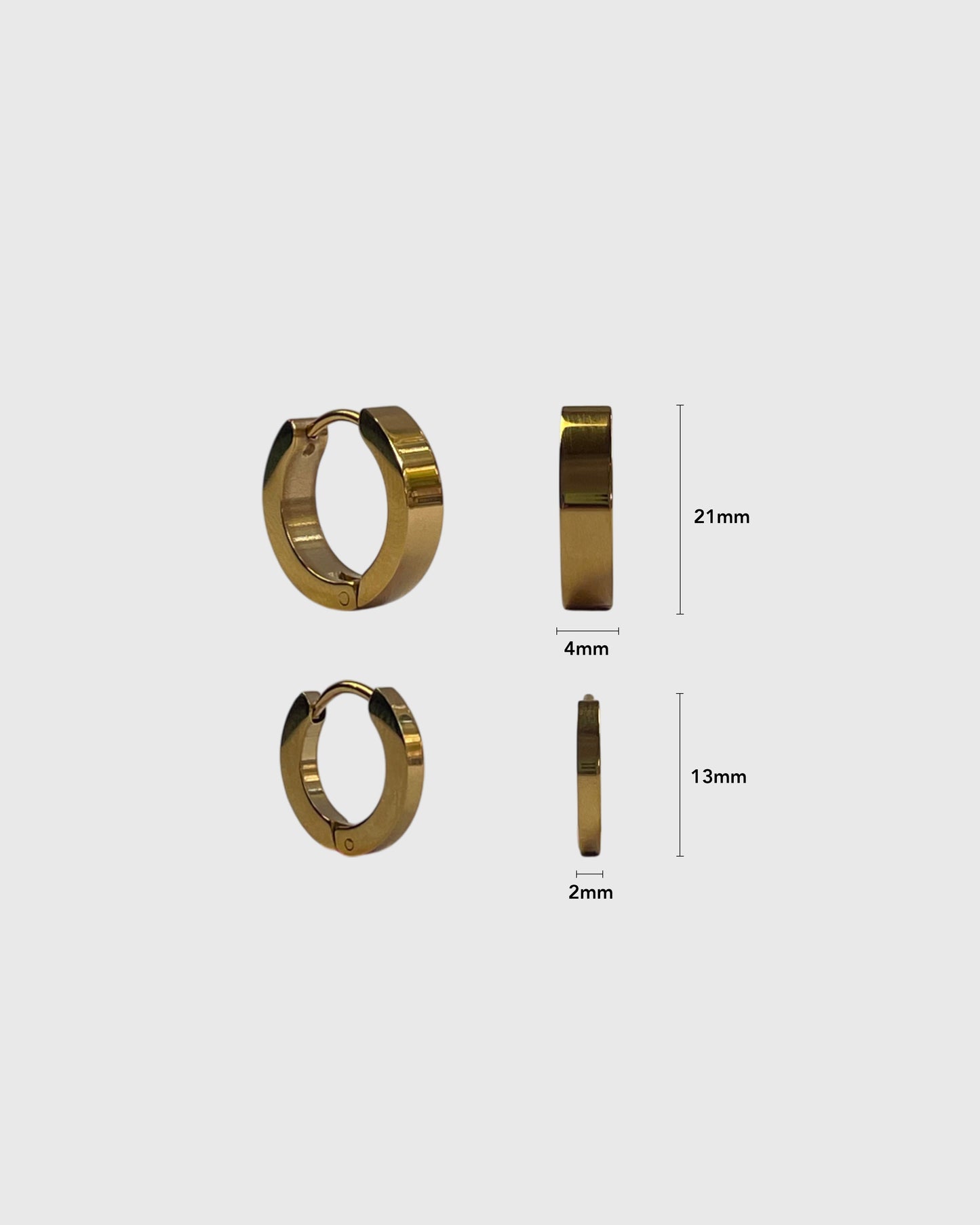 Eon gold earrings (pair)