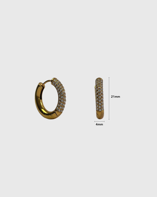 Lia gold earrings (pair)