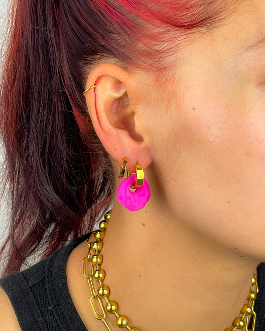 Ivy Eon pink gold earrings (pair)