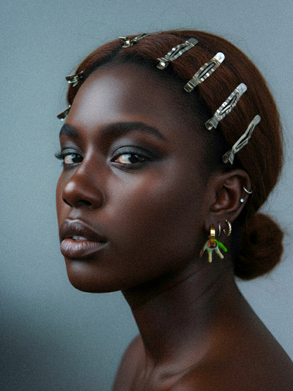 Mio mangrove gold earring