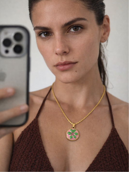 Chub watermelon gold necklace