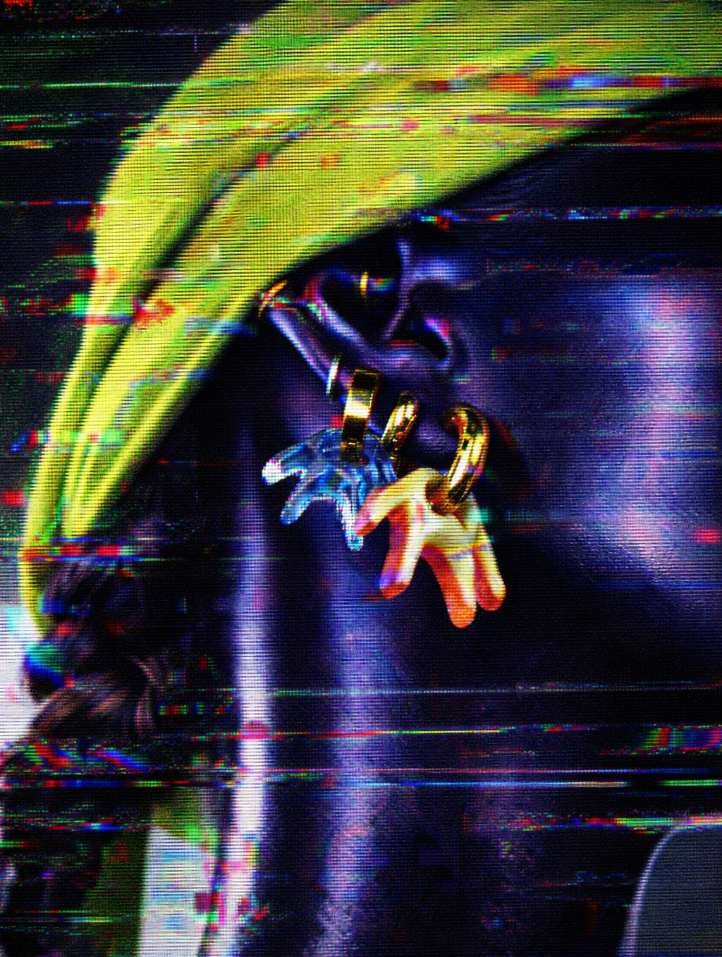 Mia cream silver earring