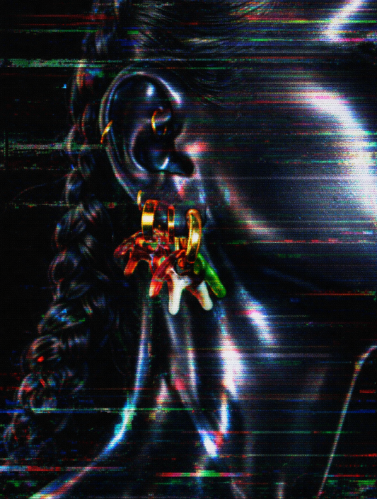 Mia mangrove gold earring