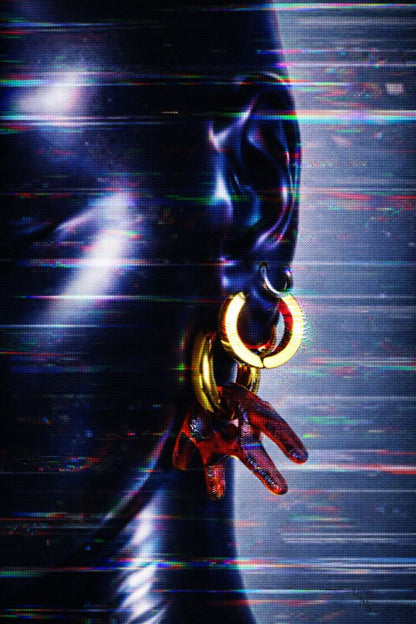 Mia cola silver earring