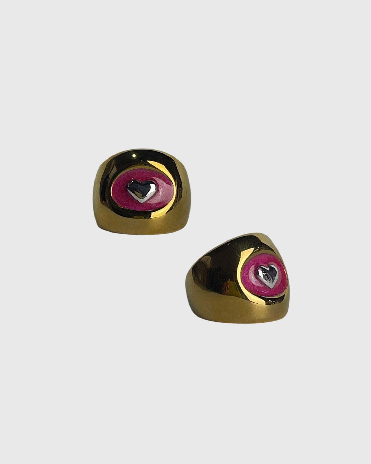 Lobi raspberry gold ring