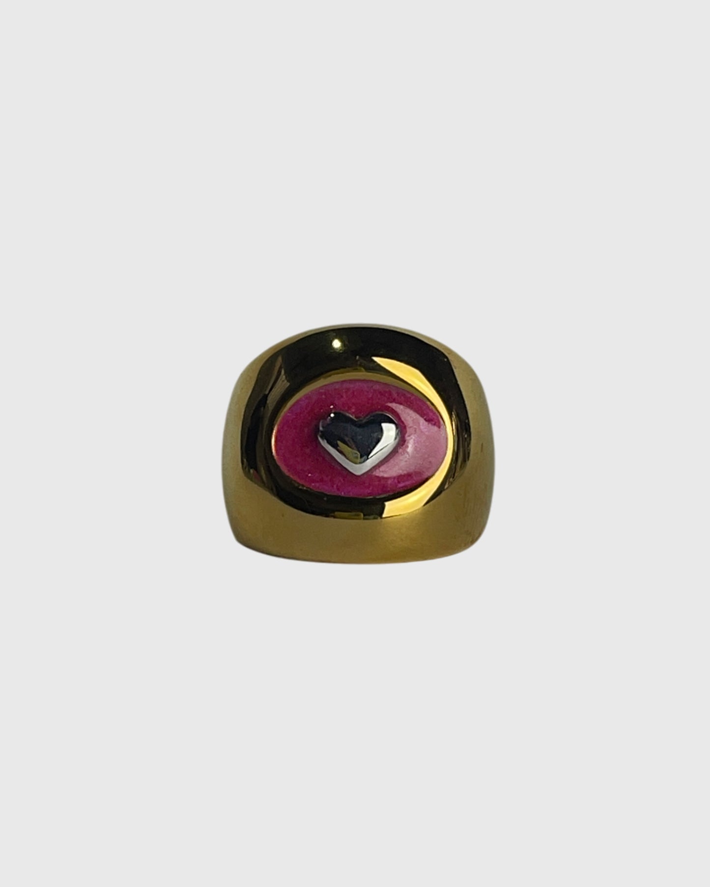 Lobi raspberry gold ring