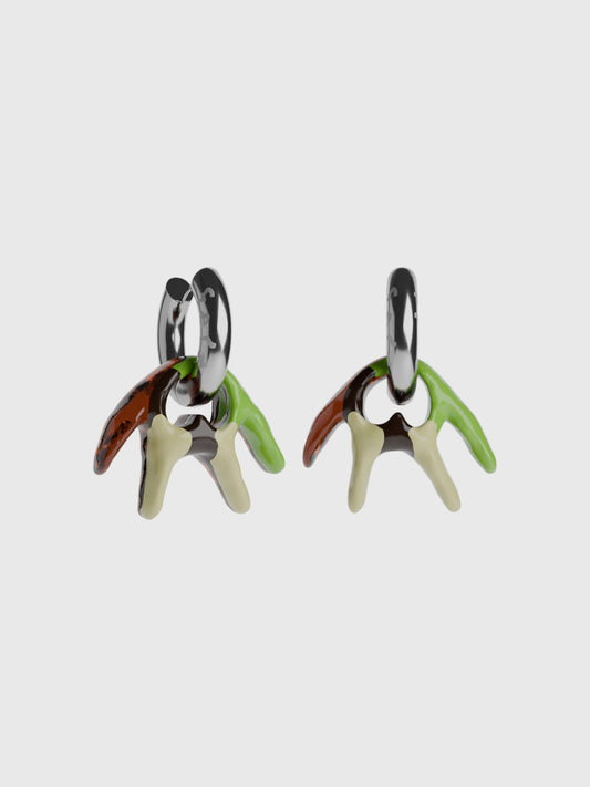 Mia mangrove silver earring