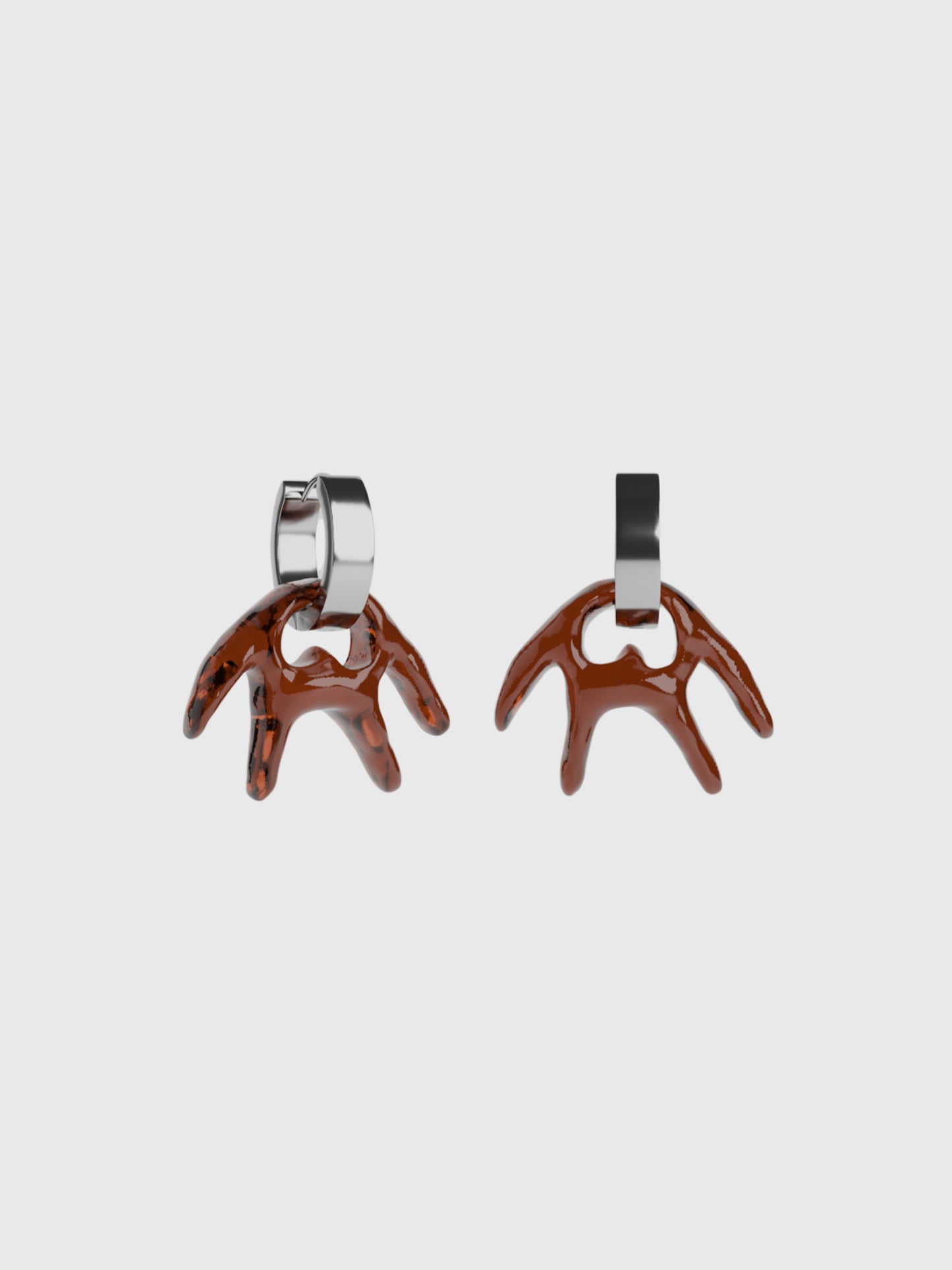 Mio cola silver earring