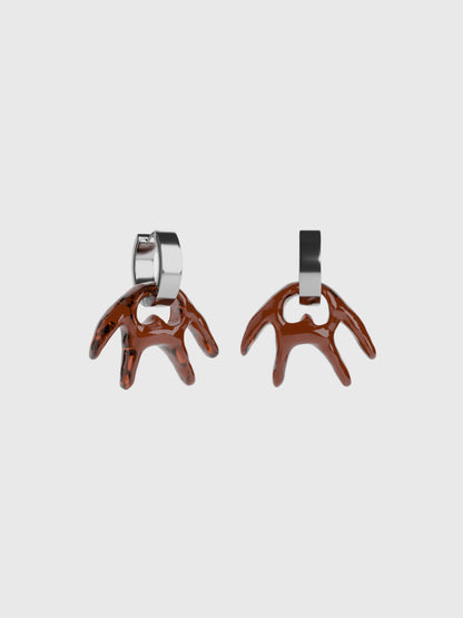 Mio cola silver earring