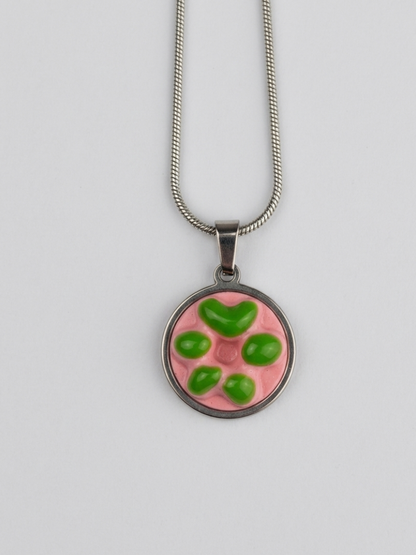 Chub watermelon silver necklace