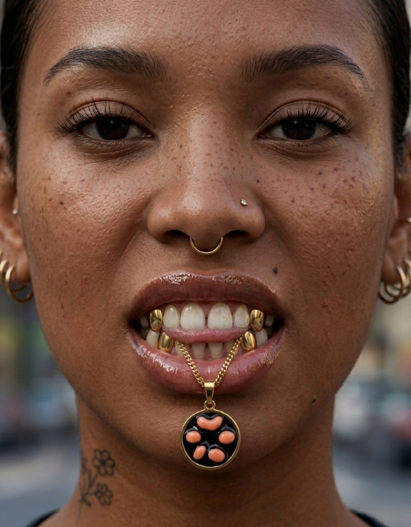 Chub vamp gold necklace