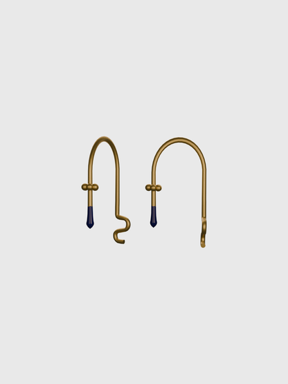 Felt One BB gold earring