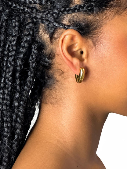 Aba gold earrings (pair)