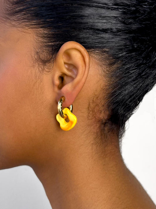 Sol sunshine gold earring (pair)