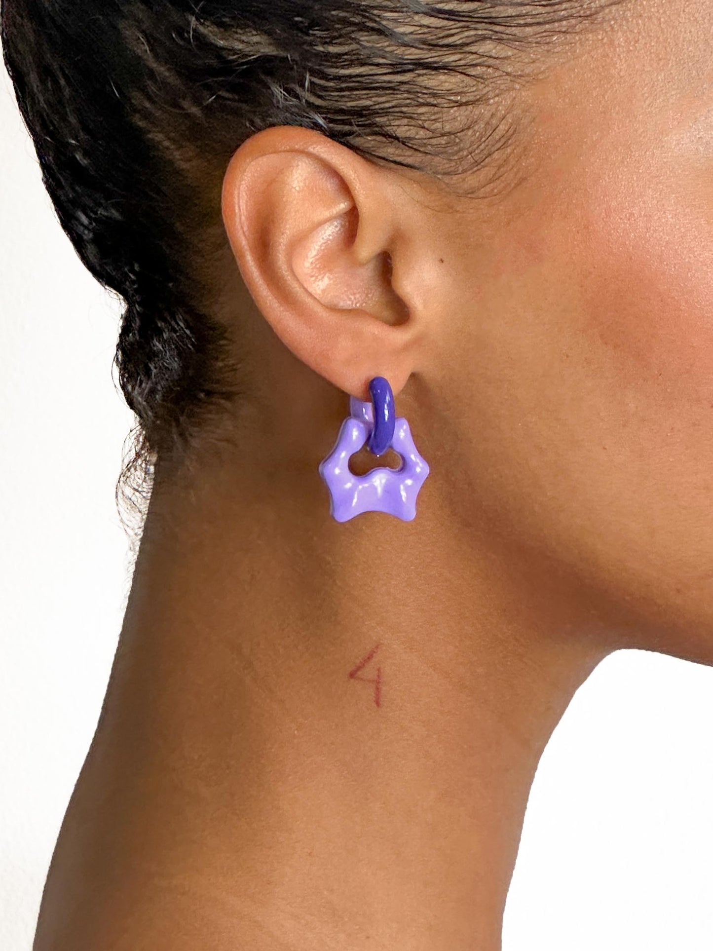 Tab Pio lilac earring (pair)