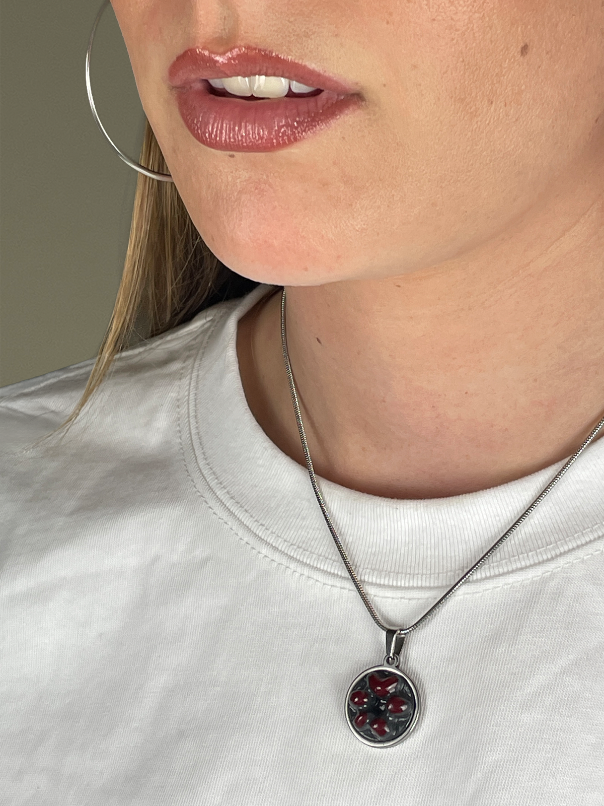 Chub vamp silver necklace