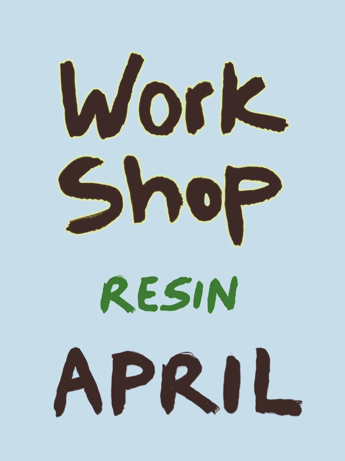 Epoxy workshop Wed 15 Apr