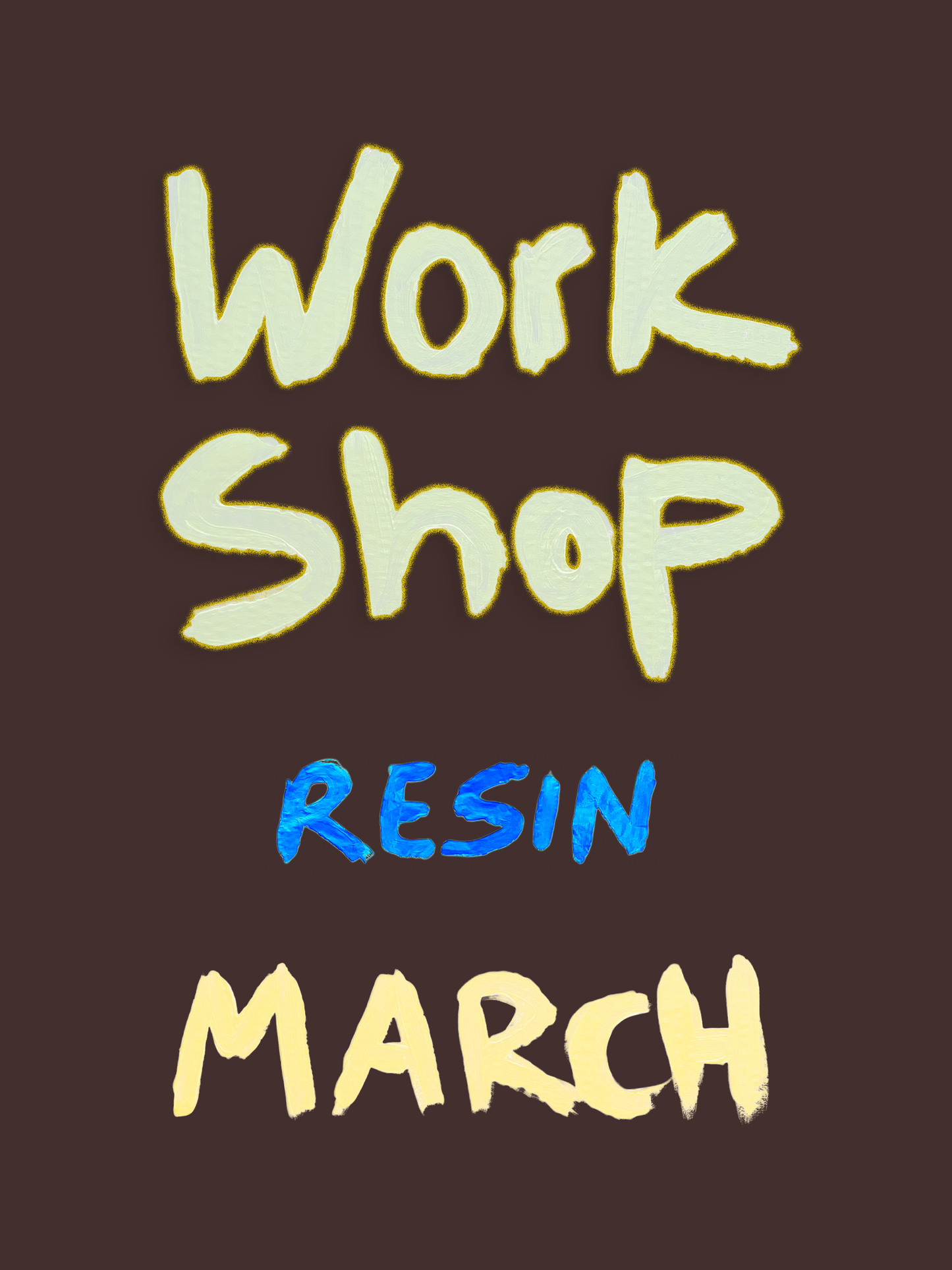 Epoxy workshop Wed 25 Mar