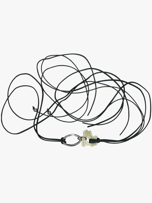 Felt x Fia Hamelijnck beige belly chain