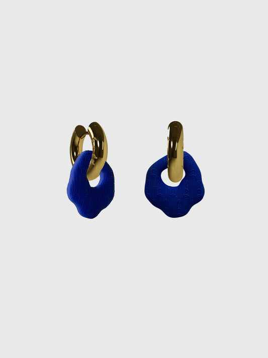 Abe JB 3D Blue gold earring (pair)