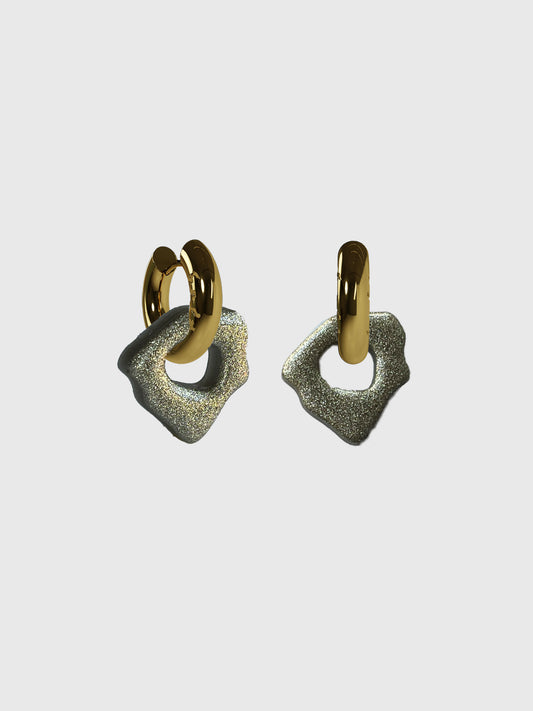 Ora JB shimmer gold earring (pair)