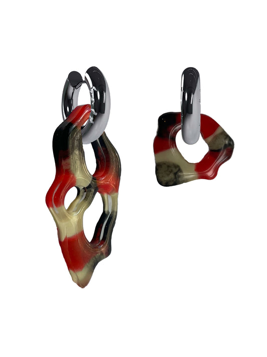 Ami Ora Jenna sangria silver (pair)