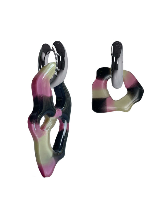 Ami Ora Jenna macaron silver (pair)