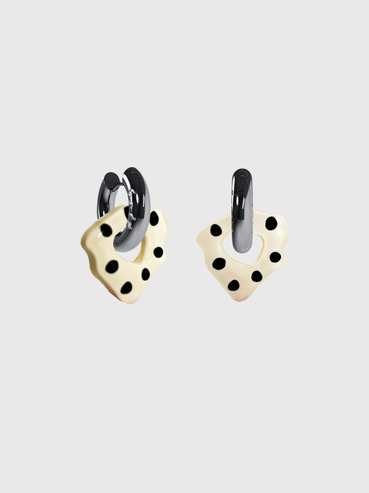 Ora PD white silver earrings (pair)
